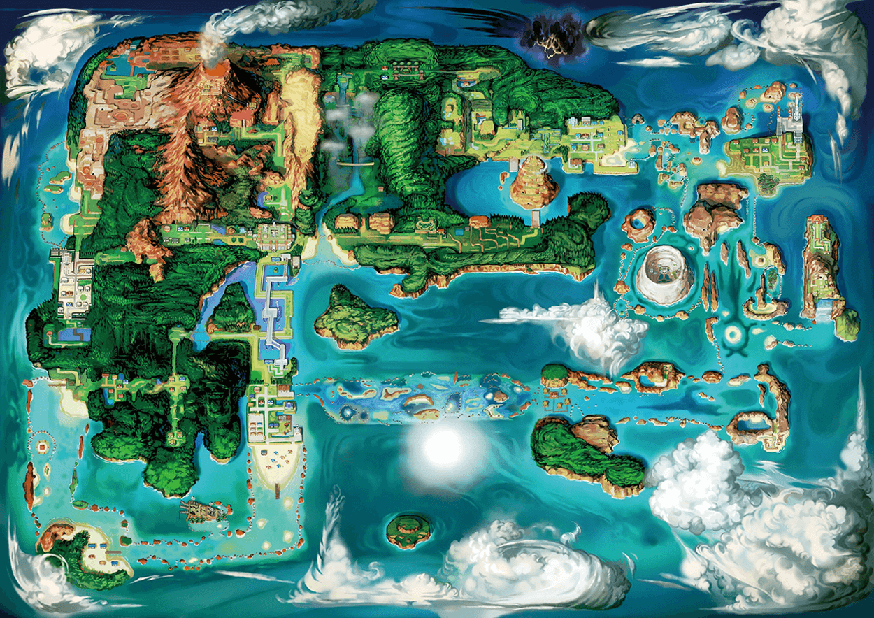 Hoenn region map
