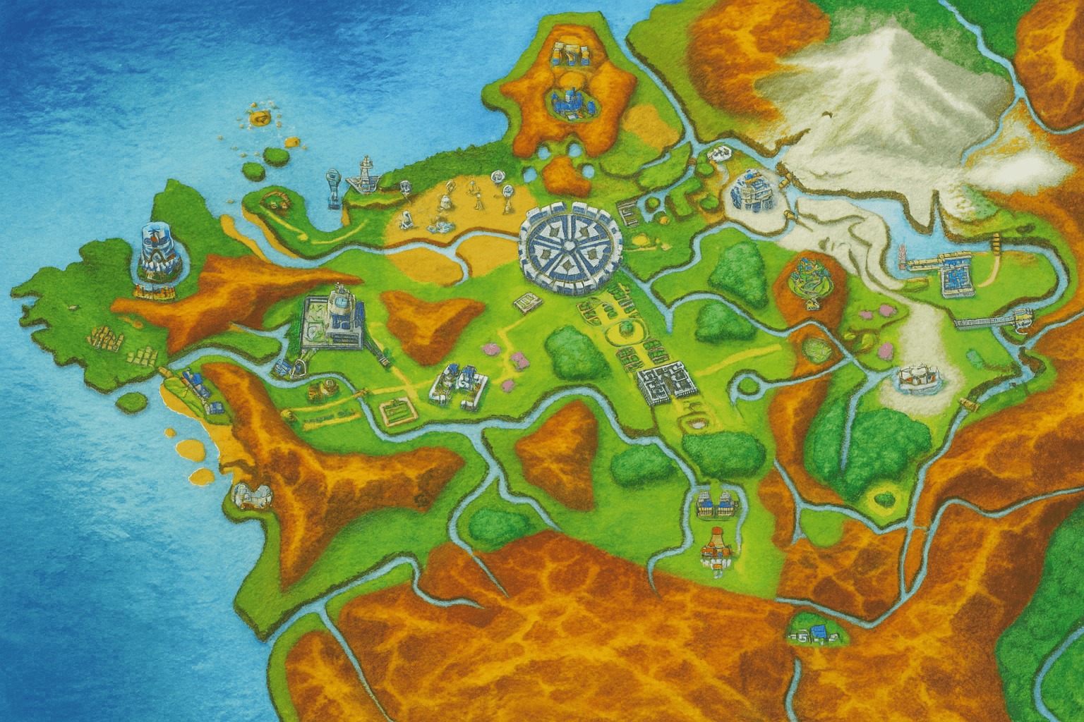 Kalos region map